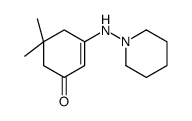 5,5-二甲基-3-(1-哌啶氨基)-2-环己烯-1-酮结构式