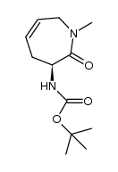 1,1-dimethylethyl ((3S)-1-methyl-2-oxo-2,3,4,7-tetrahydro-1H-azepin-3-yl)carbamate结构式