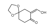 7-(hydroxymethylene)-1,4-dioxaspiro[4.5]decan-8-one结构式