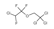 2-chloro-1,1,2-trifluoro-1-(2,2,2-trichloroethoxy)ethane结构式