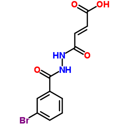 (2E)-4-[2-(3-Bromobenzoyl)hydrazino]-4-oxo-2-butenoic acid Structure