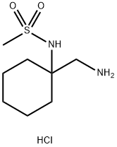 n-[1-(aminomethyl)cyclohexyl]methanesulfonamide hydrochloride Structure