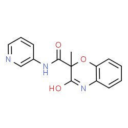 3-hydroxy-2-methyl-N-(pyridin-3-yl)-2H-1,4-benzoxazine-2-carboxamide结构式