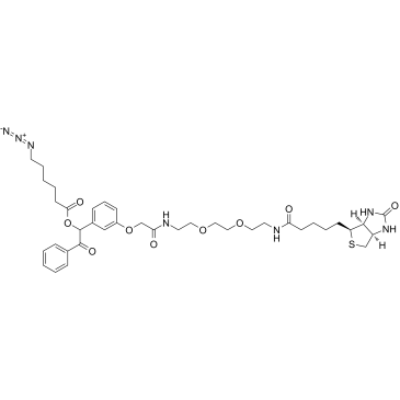 UV Cleavable Biotin-PEG2-Azide Structure