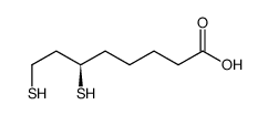 (R)-6,8-二巯基辛酸结构式