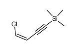 (Z)-(4-chloro-3-buten-1-ynyl)trimethylsilane Structure