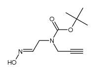 tert-butyl 2-(hydroxyimino)ethyl(prop-2-ynyl)carbamate结构式
