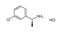 (S)-1-(3-氯苯基)乙烷胺盐酸盐结构式