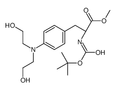 N-Boc-4-[bis(2-hydroxyethyl)amino]-L-phenylalanine Methyl Ester结构式