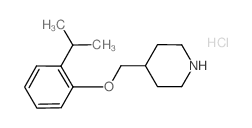 4-[(2-Isopropylphenoxy)methyl]piperidine hydrochloride Structure