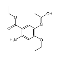 ethyl 5-acetamido-2-amino-4-ethoxybenzoate结构式