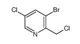 3-Bromo-5-chloro-2-(chloromethyl)pyridine结构式