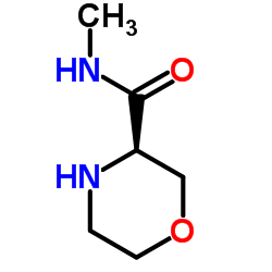 (3R)-N-Methyl-3-morpholinecarboxamide Structure