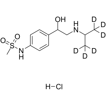 Sotalol D6 hydrochloride结构式
