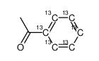 acetophenone(ring-13C6) Structure