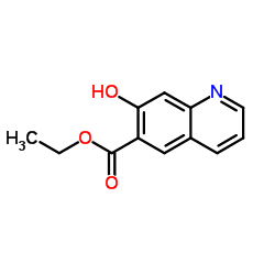 7-羟基喹啉-6-甲酸乙酯结构式