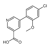 5-(4-Chloro-2-Methoxyphenyl)nicotinic acid structure