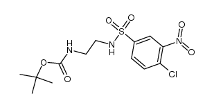 N-[2-[[(1-dimethylethoxy)carbonyl]amino]ethyl]-4-chloro-3-nitrobenzenesulfonamide Structure