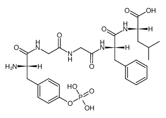 phospho-[Leu]enkephalin Structure