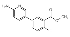 5-(6-氨基吡啶-3-基)-2-氟苯甲酸甲酯结构式