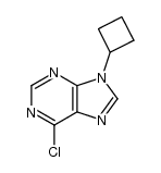6-chloro-9-cyclobutyl-9H-purine Structure