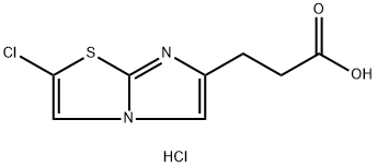 3-(2-Chloroimidazo[2,1-b][1,3]thiazol-6-yl)-propanoic acid hydrochloride Structure