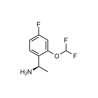 (R)-1-(2-(二氟甲氧基)-4-氟苯基)乙-1-胺结构式