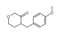 4-(4-methoxybenzyl)dihydro-2H-pyran-3(4H)-one结构式