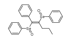 (E)-(1-phenylpent-1-ene-1,2-diyldiseleninyl)dibenzene结构式