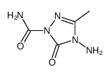 1H-1,2,4-Triazole-1-carboxamide,4-amino-4,5-dihydro-3-methyl-5-oxo-(9CI)结构式