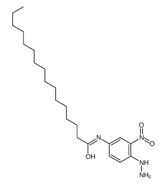 N-(4-hydrazinyl-3-nitrophenyl)hexadecanamide结构式