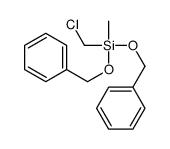 chloromethyl-methyl-bis(phenylmethoxy)silane结构式