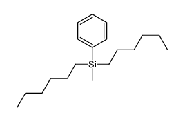 dihexyl-methyl-phenylsilane结构式