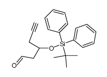 3-((tert-butyldiphenylsilyl)oxy)hex-5-ynal结构式