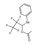 3-Acetoxy-1,1,1,2,2-pentafluoro-3-(phenylseleno)propane结构式