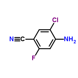 4-Amino-5-chloro-2-fluoro-benzonitrile Structure