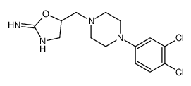 5-[[4-(3,4-dichlorophenyl)piperazin-1-yl]methyl]-4,5-dihydro-1,3-oxazol-2-amine结构式