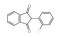 1H-Indene-1,3(2H)-dione,2-(2-chlorophenyl)- Structure