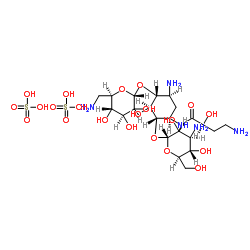 Amikacin sulfate structure