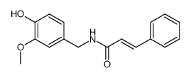 N-[(4-hydroxy-3-methoxyphenyl)methyl]cinnamamide Structure