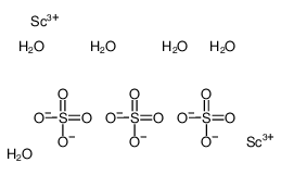 硫酸钪(III)五水结构式