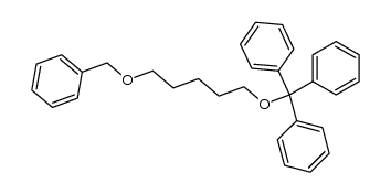 (((5-(benzyloxy)pentyl)oxy)methanetriyl)tribenzene Structure