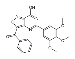 3-benzoyl-5-(3,4,5-trimethoxyphenyl)-4H-[1,2]oxazolo[4,3-d]pyrimidin-7-one结构式