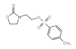 2-(2-氧代-1,3-恶唑烷-3-基)乙基4-甲基苯磺酸酯结构式