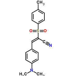 (2E)-3-[4-(Dimethylamino)phenyl]-2-[(4-methylphenyl)sulfonyl]acrylonitrile Structure