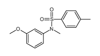 N-(m-methoxyphenyl)-N-methyl-p-toluenesulphonamide结构式