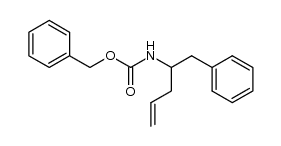 N-benzyloxycarbonyl-(+/-)-1-benzylbut-3-enylamine结构式