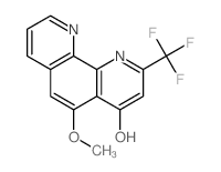 5-methoxy-2-(trifluoromethyl)-1H-1,10-phenanthrolin-4-one结构式