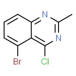 5-溴-4-氯-2-甲基喹唑啉结构式