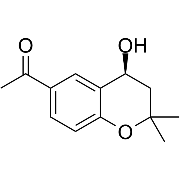 1-(4-羟基-2,2-二甲基色原酮-6-YL)乙酮结构式
